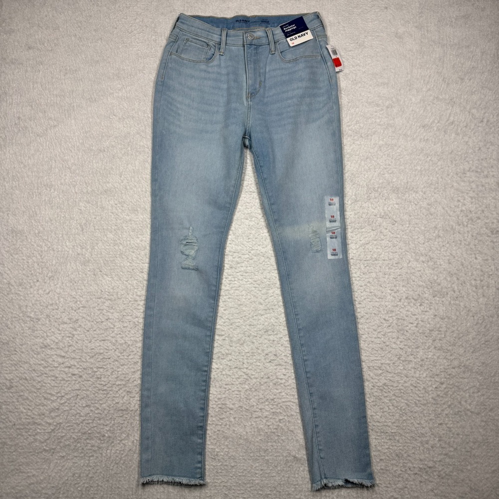Old Navy Rockstar Jeggings Skinny Stretch Denim Pants High Rise Girls Size 18
